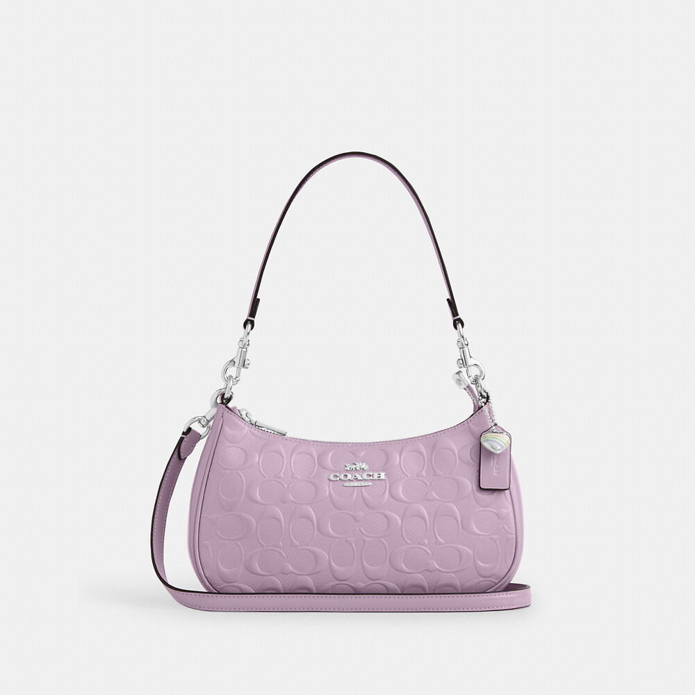 Coach Outlet Teri Shoulder Bag In Signature Leather With Heart Charm
